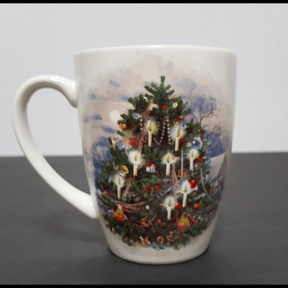 NEW Pottery Barn Nostalgic Christmas Tree Mug 13.5 OZ Stoneware - Picture 2 of 6